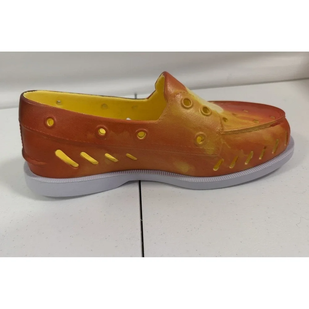 Sperry Jaws Authentic Orange Sunset Ocean Float JAWS Boat Shoes Womens 5 W/ Box